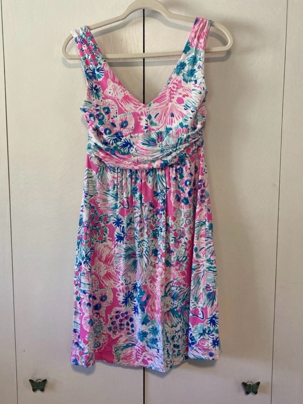 Lilly Pulitzer Sloane Mini Dress Tiki Pink Gypsea Print Size Medium VGUC! - Picture 4 of 6